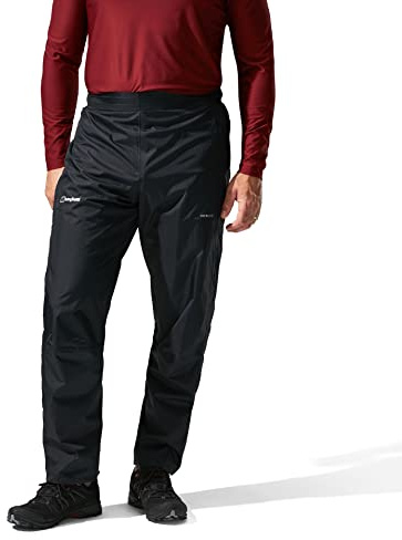 Berghaus Men's Deluge 2.0 Waterproof Breathable Overtrousers | Durable | Comfortable Rain Pants Overtrousers, Black, M 33