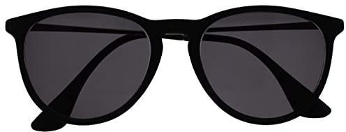 OPULIZE Jet Grande Nero Gommato Argento Braccia Uomo Donna Lettori Sole Occhiali Da Lettura UV400 S96-1 +2,00