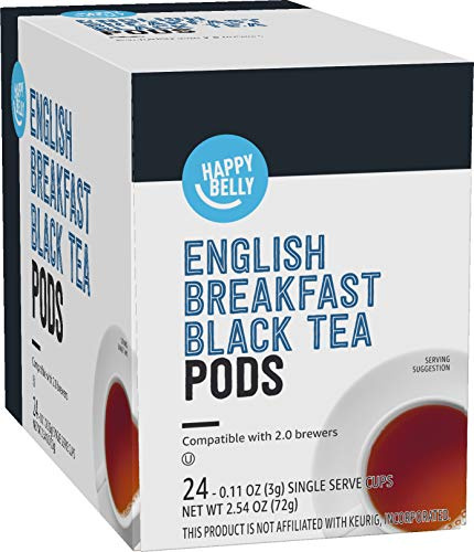 Amazon Grocery, English Breakfast Black Tea Pods, 2.45 Oz, 24 Ct (Previously Happy Belly)
