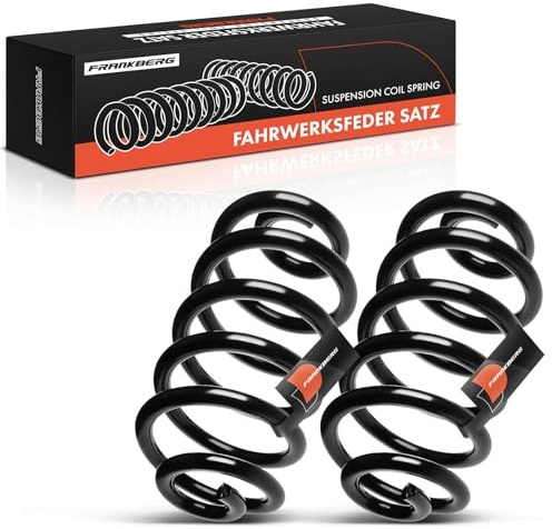 Frankberg 2x Federn Fahrwerksfeder Hinterachse Kompatibel mit A4 2000-2007 A4 Avant 2001-2004 Replace# 14950813