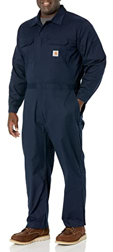 Carhartt Herren Rugged Flex Canvas Coverall Overall, Navy, M