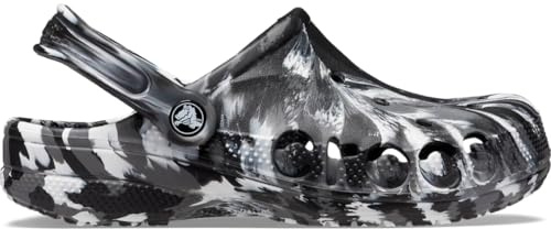 Crocs Unisexe Adulte Baya Graphic Clog Sabots, Black White 1, 39/40 EU