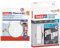tesa Powerstrips Deckenhaken - Selbstklebender, drehbarer Haken in Weiß Powerstrips Large - Bis zu 500g & Powerstrips Tapete&Putz - doppelseitige Klebestreifen, Haltekraft 6x1KG