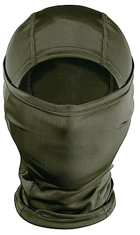 OneTigris taktisk hårmössa balaclava helansiktsmask för motorcykel cykel skidor jakt, OD grön, M-XL