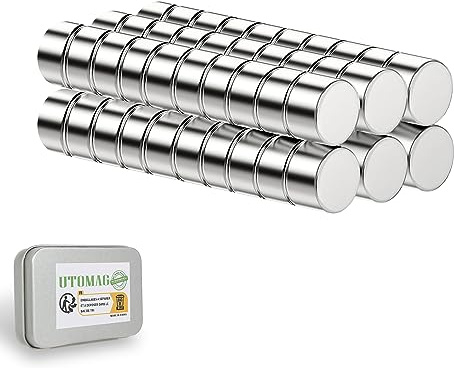 UTOMAG 60 Pièces Petits Aimants Puissants en Néodyme 5x3mm