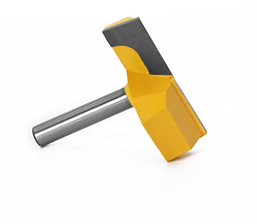 Cleaning Bottom Router Bits with 8mm Shank,2-1/4 Cutting Diameter for Surface Planing Router Bit