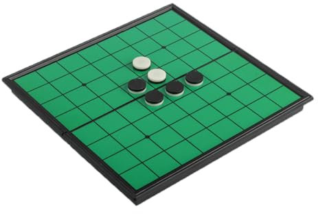 Andux Faltbares Magnetisches Magnetisches Othello Schach Tragbares Brettspiel Set CXYXQ-03 (M)