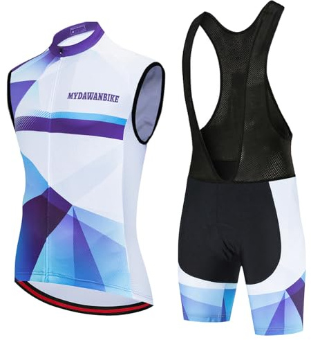 Conjunto Ciclismo Hombre Ropa Bici MTB Verano Maillot Ciclista Sin Mangas