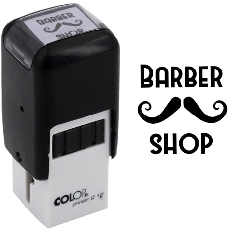 Tampon barbier | Cachet encreur carte de fidélité | 11mm | Barber shop