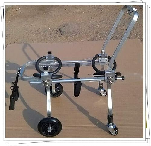 Pet Mobility Aid Sedia a rotelle Supporto 4 Ruote per Cani e Gatti Disabili Scooter Riabilitazione per Animali Quadriplegici e Disabili