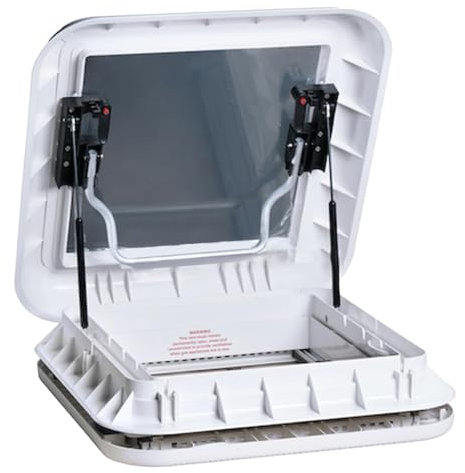 Adventurer Sky Light - 400 X 400 Caravan Campervan Horsebox & motorhome 40cm x 40cm Roof Vent - White Trim