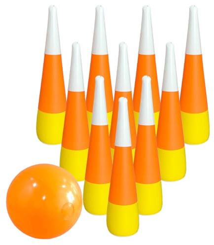 Gioco di bowling gonfiabile - Giocattoli per bambini | Attività motoria, Bowling interno esterno, erba, giardino, divertimento all'aperto, abilità motorie