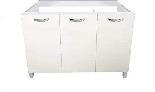Mabel srl Mueble bajo lavabo 3 puertas 120 cm Color blanco