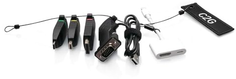 C2G HDMI Adapter Ring DP mDP USBC Lightning VGA