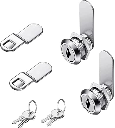 Cerradura de buzón de correo, 2 unidades, 16 mm, 2 chapas diferentes, cerradura con llave, casillero, cerradura para muebles, cerradura de leva para puertas de armario, muebles