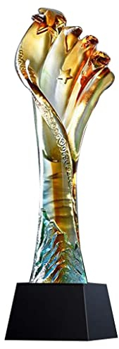 Pokaler, medaljer utmärkelser trofé i glas trofé för sporttävlingar prisbelönt souvenirtrofé för den bästa medarbetaren på årsmötet hålla en hedersofé priser och G