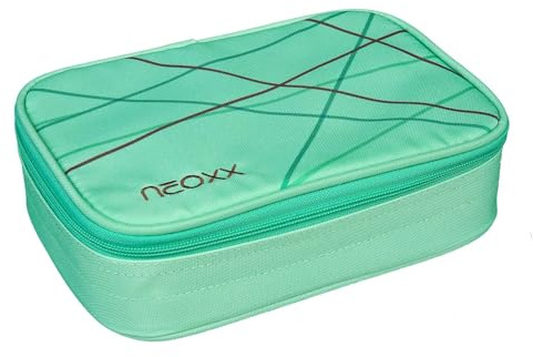 neoxx XXL Federmäppchen für Mädchen & Jungen I Teenager Schlampermäppchen groß mit Trennfach I Mäppchen zur Aufbewahrung in der Schule (Mint)