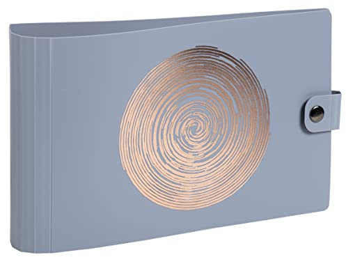 Exacompta 52990E Ringhefter Ellipse aus flexiblem Kunststoff 2 O-Ring-Mechanik DIN A5 quer Rücken 30 mm 1 Stück Zufallsfarbe Ringbuch Hefter ideal für Büro und Schule