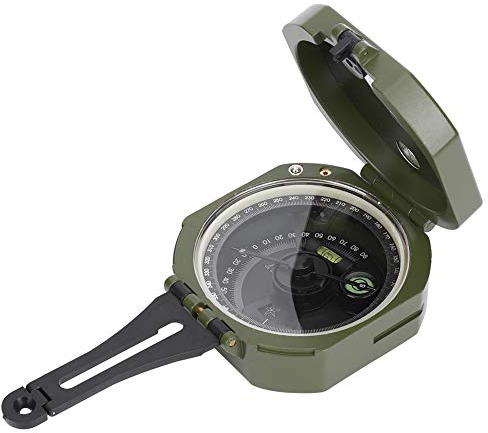 Militär Marschkompass, Professioneller Taschenkompass Peilkompass Kompass Compass für Jagd Wandern und Aktivitäten Camping im Freien, Wasserfest und Stoßfest Fluoreszierender