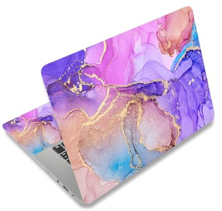 ToLuLu 11.6 - 15.6 Laptop Sleeve - Scratch & Water Resistant Vinyl Laptop Sleeve - Includes 2 Wristbands - Multiple Colors Available