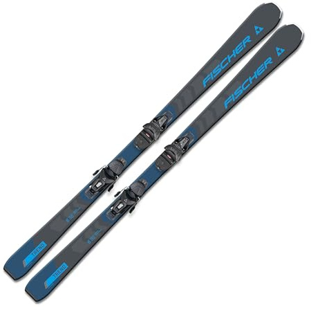 Skida Alpinski Carvingski On-Piste-Rocker – Fischer RC Trend SLR – 155 cm – inkl. bindning RS9 SLR Z2,5-9 – All Mountain Skidor – lämplig för nybörjare till avancerade