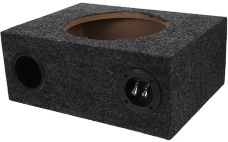 PLAFOPE 10-inch Car Subwoofer Enclosure Box Vehicle Sealed Subwoofer Speaker Case Ultra-thin Design for Car Audio Upgrade