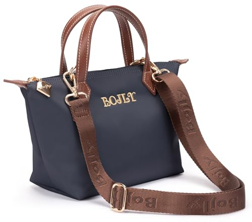 BOJLY Damaxelväska Marinblå/Svart – Vattentät Crossbody för Vardag