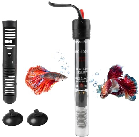 LWMTT Aquariumheizung, Aquarium Heizung, Heizstab Aquarium,25W Aquarium Heizstab einstellbar Aquariumheizer mit Thermostat Regelheizer für Fischtanks, für Aquarien