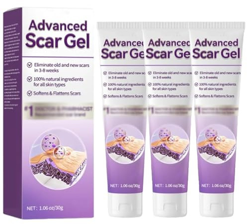 Gel avanzato per cicatrici,crema per la rimozione delle cicatrici, crema per la rimozione dei cheloidi (3pcs)