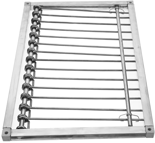 TOYZFRIENDY Porte de Pigeonnier Acier Inoxydable Entrée Automatique pour Cage à Pigeons Installation Facile Accessoire Pratique pour Élevage de Pigeons Voyageurs