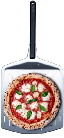 Ooni Pala per Pizza Forata 30 cm in Alluminio, Pala Professionale Leggera con Manico Lungo, Accessorio per Forni per Pizza