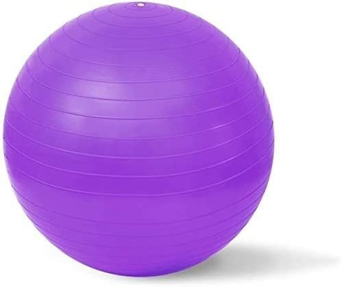 Fitnessboll för yoga och pilates, inkluderar luftpump, perfekt för hem- eller kontorsträning, balans- och stabilitetsträning, 55 cm storlek