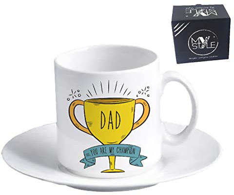 My Custom Style tazzina Espresso+piattino#Coppa per papà#60x57mm
