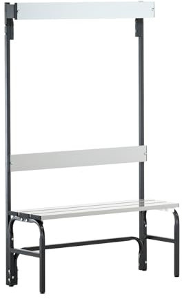 Sypro Umkleidebank für Nassräume mit Rückenlehne