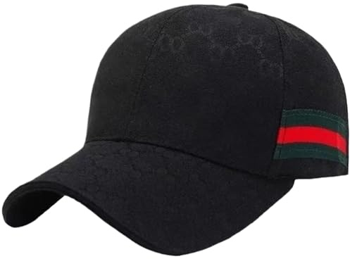 Generico 2024 Nuovo berretto for uomo e donna, berretto da baseball da viaggio sportivo for il tempo libero, berretto da polo, berretto da golf N1124(Black)