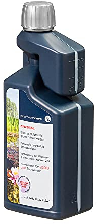 FIAP premiumcare CRYSTAL 1.000 ml - Teichklar - kristallklares Wasser - Gartenteich - Wasserklärer gegen Trübungen - Beseitigt effektiv Schmutzpartikel - Gartenteich