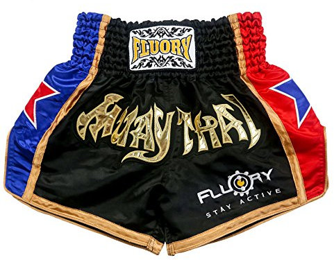 FLUORY Kampfshorts für Muay Thai, MMA-Shorts, Trainingsbekleidung, Cage-Fight, Grappling, Kampfsport, Kickboxen.