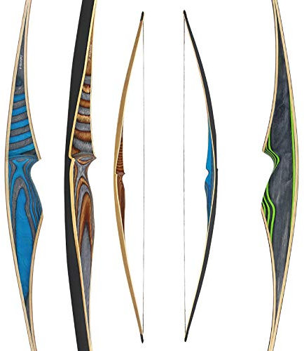 Jackalope by Bodnik Bows Langbogen Jade 64 Zoll 20-55 lbs Rechtshand Clear (Black, 45 lbs)