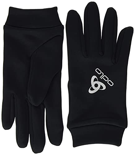 Odlo Unisex Stretchfleece Liner Eco Gloves Laufbekleidung Laufhandschuhe Black - Schwarz L
