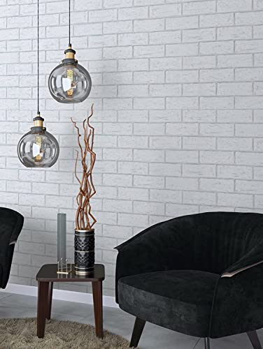 marburg Papier peint effet pierre blanc brique 3D intissé imitation brique motif pierre 3D Made in Germany 10,05 x 0,53m