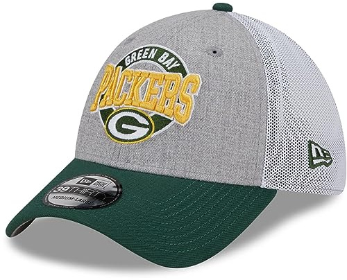 New Era 39Thirty Stretch Mesh Cap - Green Bay Packers - M/L