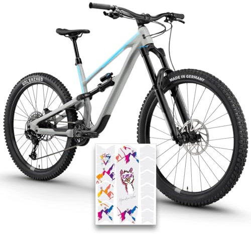 unleazhed Bike Protection BP01 S Frame Alpo Color MATT| Rahmenschutzfolie für Mountainbikes | Made in Germany | 10 -teiliges komplett Rahmenschutz-Set | extrem reißfest