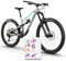 unleazhed Bike Protection BP01 S Frame Alpo Color MATT| Rahmenschutzfolie für Mountainbikes | Made in Germany | 10 -teiliges komplett Rahmenschutz-Set | extrem reißfest