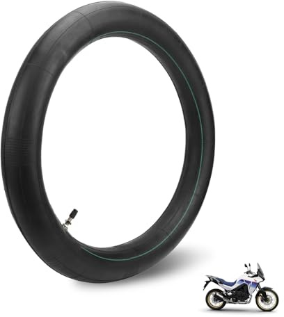 equlup Motorcycle Inner Tube, 3.25/3.50-16 Butyl Rubber Thicken Inner Tubes with Straight Valve Stem Shock Absorption Front Pit Bike Tires for Motorcycle Dirt Bikes