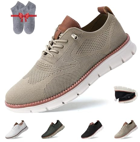 Overhil1s Wearbreeze Zapatos Ortopédicos Urbanos Ultra Cómodos para Hombre - de Malla Transpirable para Caminar