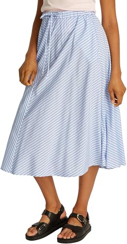 Tommy Hilfiger Falda Mujer Crinkle Viscose Mix Midi