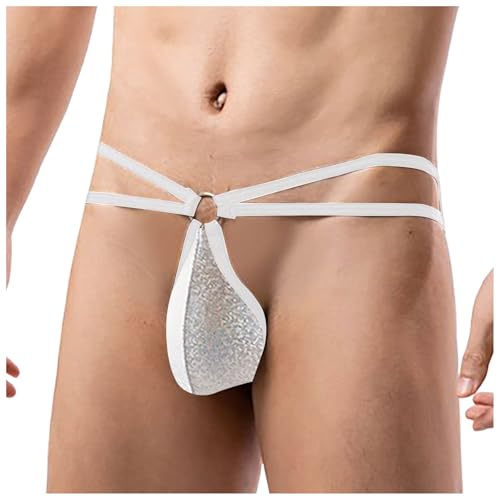 DUHENWU Jockstrap Hombres Ropa Interior Gay Sexy Slip Cómodo Suave Tanga Tanga Sissy Lencería Lencería Sexy Ropa interior Ouvert Bragas T Back Thong Alta Elasticidad G Tanga Deportes Calzoncillos 3D
