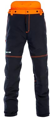 Forst-Extrem Beginner 2.0 Schnittschutzhose, Schnittschutzklasse 1 (20 m/s), anthrazit-orange oder rot-gelb (DE/NL/SE/PL, Alphanumerisch, XL, Regular, Regular, anthrazit-orange)