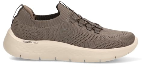 Etika Zapatillas sin Cordones para Hombre, Deportivas Estilo Slip-On con Ajuste Elástico, Calzado Ligero con Plantilla Memory Foam para Caminar, Modelo 82034 Taupe - 40