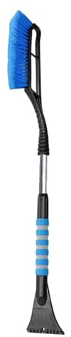 Brosse à neige pour voiture | Pelle extensible de 91,4 cm | Grattoir de pare-brise amovible avec tête à poils anti-rayures – pour camions, VUS, toit, verre, accessoires d'hiver